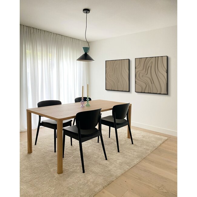 Petterns Spinning - 3D akoestisch kunstwerk van PET Vilt