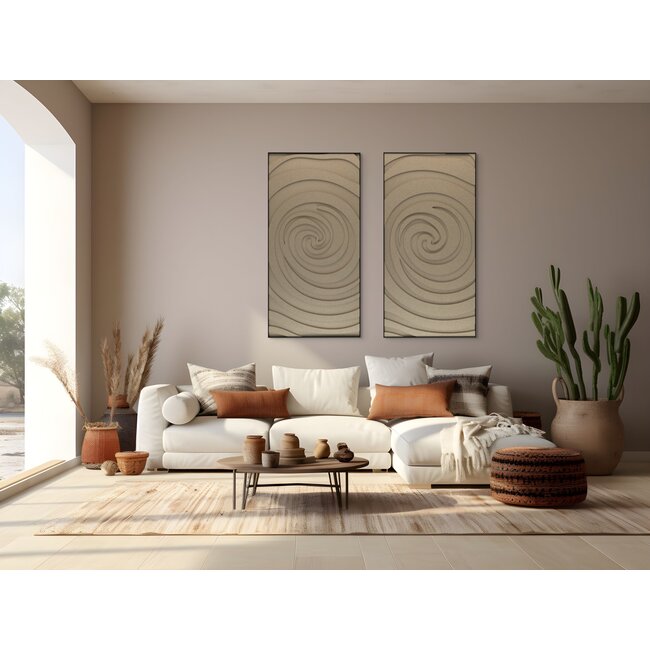 Petterns Swirl - Akoestisch kunstwerk van PET Vilt