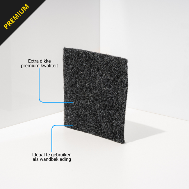 Premium Nadelfilz - Anthrazit (209cm breit)