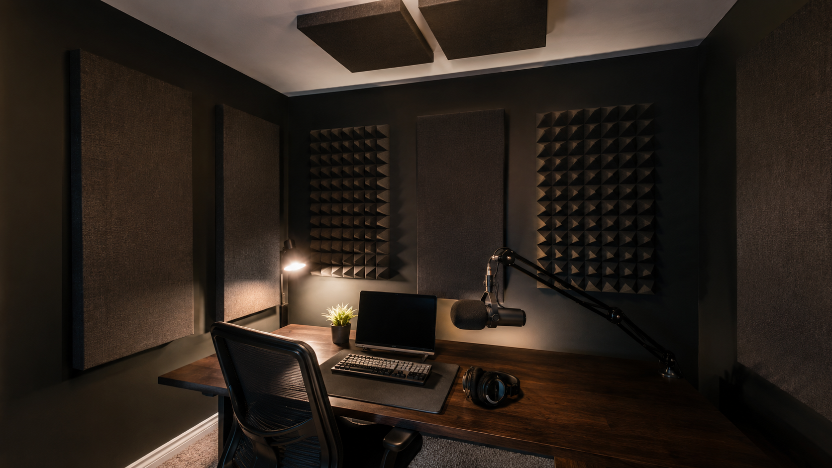Akustik im Gaming-Zimmer, Homestudio oder Podcast-Raum verbessern