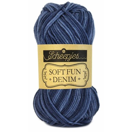 Scheepjes Softfun denim 501 - donkerblauw