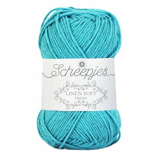 Scheepjes Linen Soft 614 - turquoise