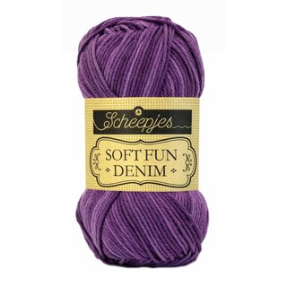 Scheepjes Softfun denim 515 - donkerpaars