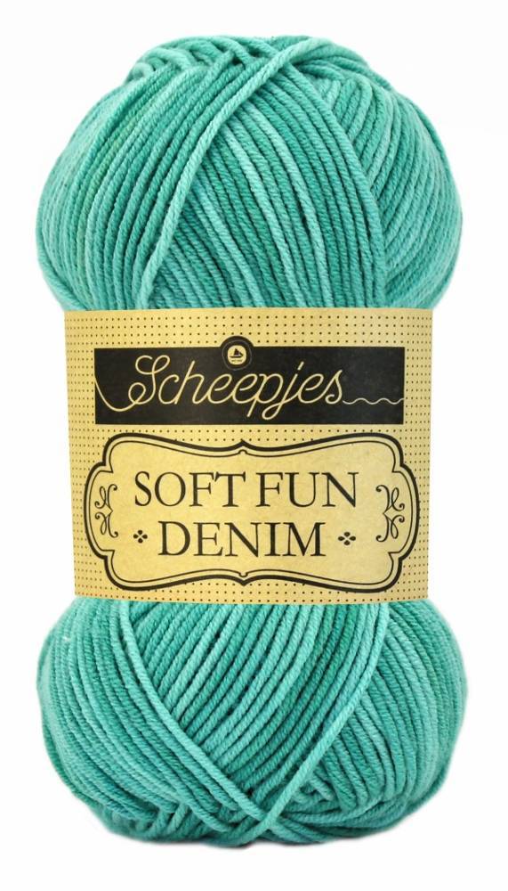 Scheepjes Softfun denim 517 - jade