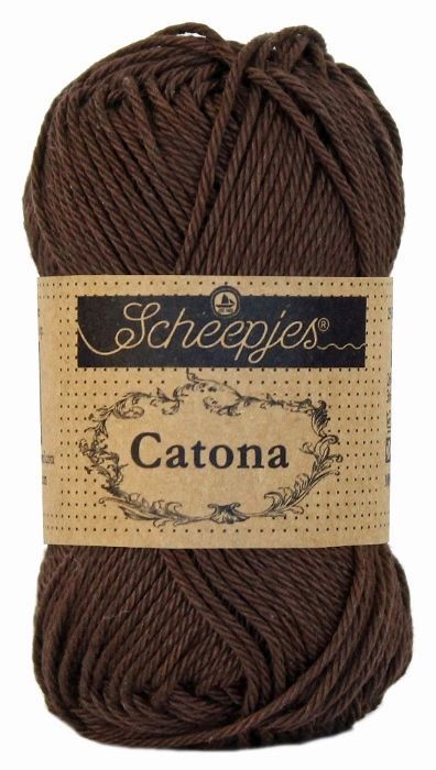 Scheepjes Catona 50 - 162 - Black Coffee