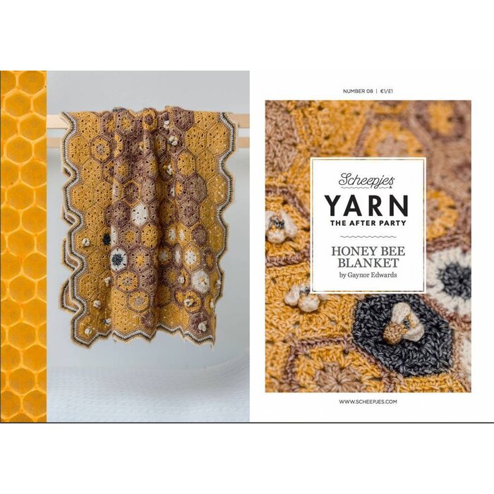Scheepjes AP Yarn afterparty 08, Honingbij Zeshoekdeken