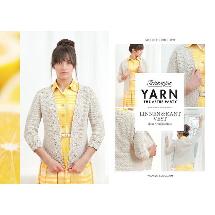 Scheepjes AP Yarn afterparty 01 linnen & kant vest