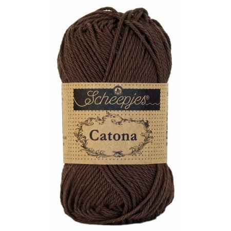 Scheepjes Catona 10 gram - 162 - Black Coffee