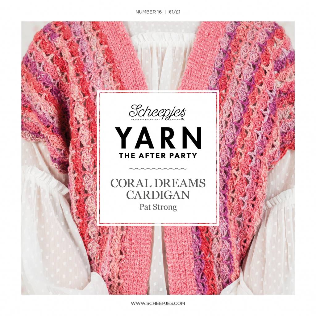 Scheepjes AP Yarn afterparty 16 Coral Dream Cardigan