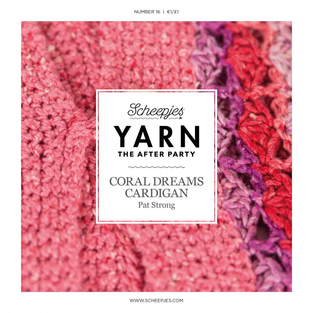 Scheepjes AP Yarn afterparty 16 Coral Dream Cardigan