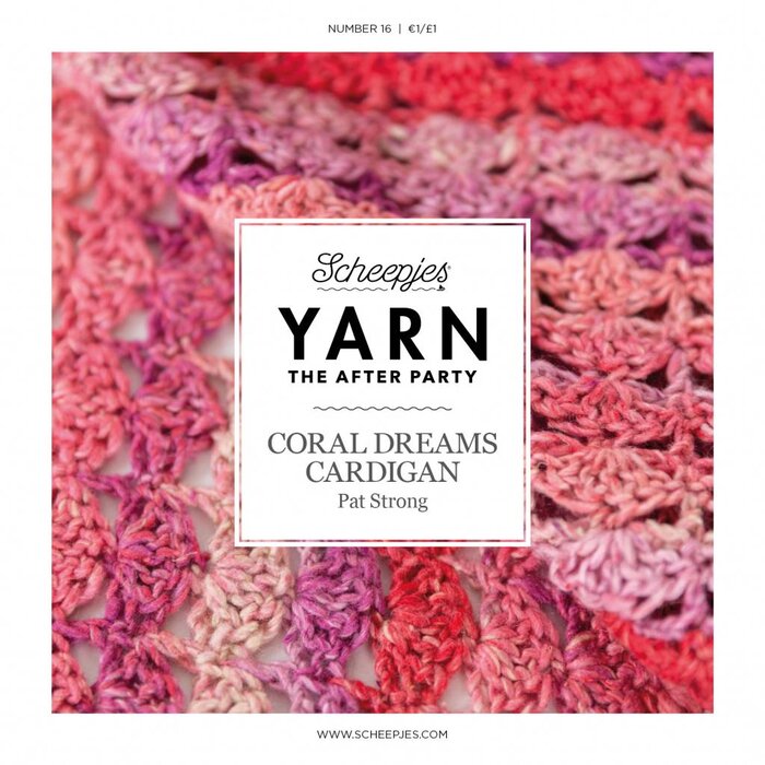 Scheepjes AP Yarn afterparty 16 Coral Dream Cardigan