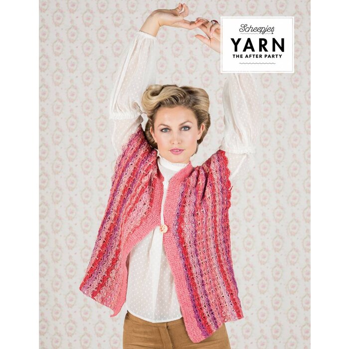 Scheepjes AP Yarn afterparty 16 Coral Dream Cardigan