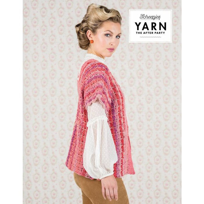 Scheepjes AP Yarn afterparty 16 Coral Dream Cardigan