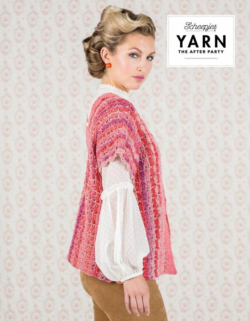 Scheepjes AP Yarn afterparty 16 Coral Dream Cardigan