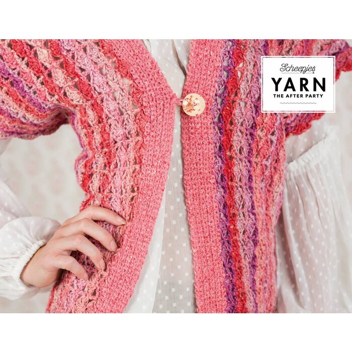 Scheepjes AP Yarn afterparty 16 Coral Dream Cardigan