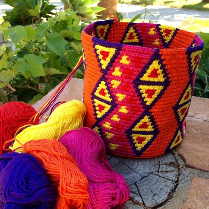 de ligny creations Haakpakket: Mochila Orange Summer