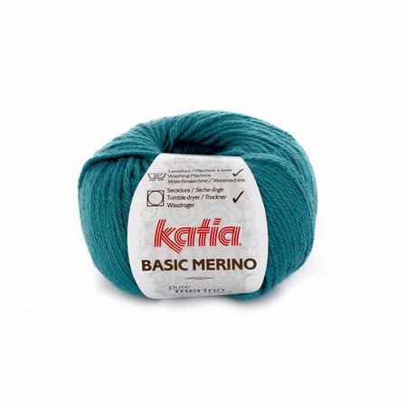 Katia Basic Merino 39 - groenblauw