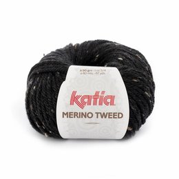 Katia Merino Tweed 309 - zeer donker grijs