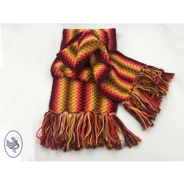 Durable Haakpatroon Autumn Red shawl