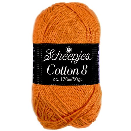 Scheepjes Cotton 8 - 639 - zacht oranje