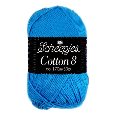 Scheepjes Cotton 8 - 563 - aqua blauw