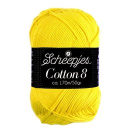 Scheepjes Cotton 8 - 551 - kanariegeel