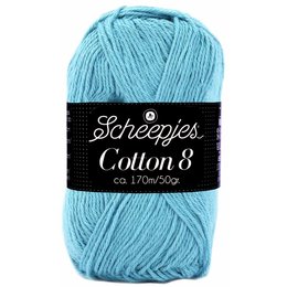Scheepjes Cotton 8 - 725 - zeeblauw