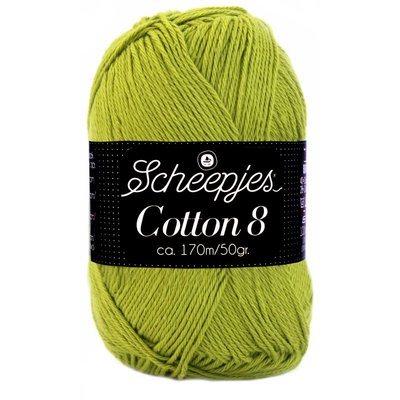 Scheepjes Cotton 8 - 669 - olijfgroen