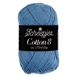 Scheepjes Cotton 8 - 711 - jeansblauw