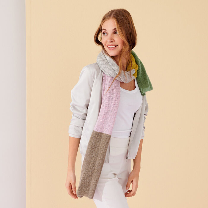 Lana Grossa Breipakket: Sjaal Ecopuno Lookbook (6-19)