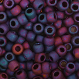 Toho Glaskralen rond 8-0 paars/blauw/roze (515F)