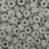 Glaskralen rond 8-0 grijs/wit (767)