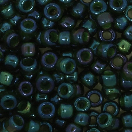Toho Glaskralen rond 8-0 groen/paars (384)