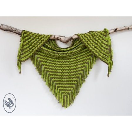 Durable Haakpatroon Cluster V-stitch shawl