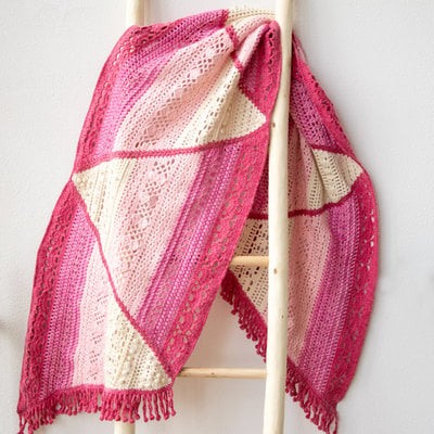 Haakpakket Wrap Pink Dream