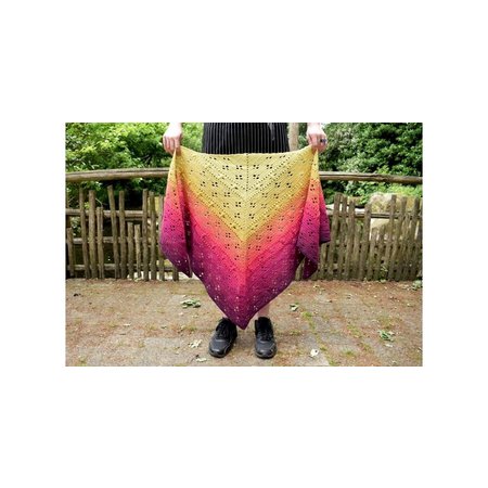 Haakpatroon Plum Trees & Bees Shawl