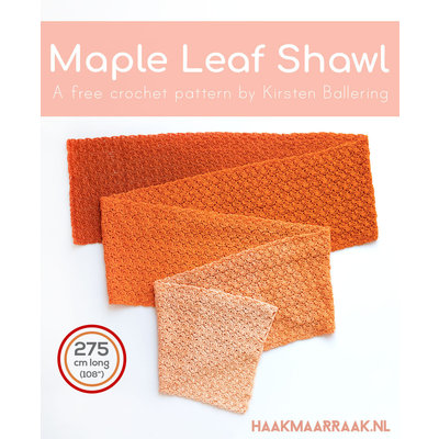 Scheepjes Haakpatroon Maple Leaf Shawl