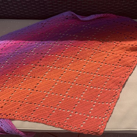 Haakpakket: Omslagdoek Sunrise Diamond