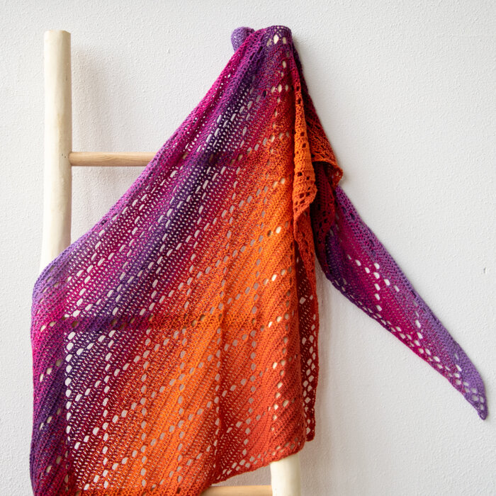 Haakpakket: Omslagdoek Sunrise Diamond