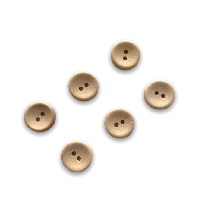 Caro's Atelier Houten knoop - 15 mm - 6 stuks