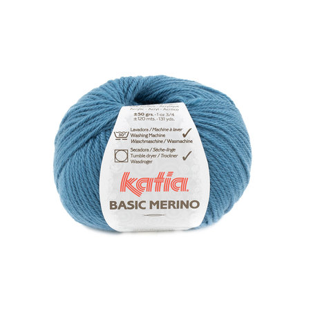 Katia Basic Merino 81 - groenblauw