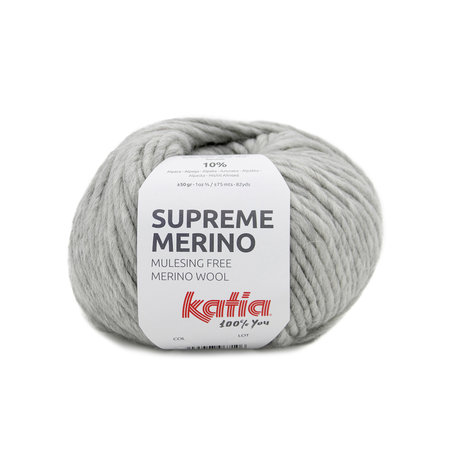 Katia Supreme Merino 82 - Licht Grijs