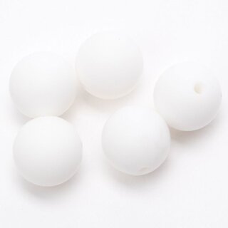 Durable Siliconen kralen 15 mm Wit (009)