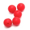 Siliconen kralen 15 mm Rood (722)