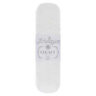 Scheepjes Legacy natural cotton no. 8 - 009 - Wit