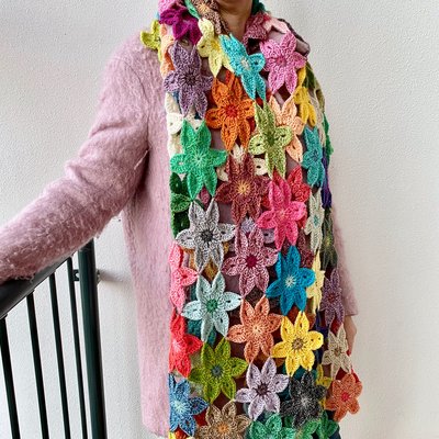 Caro's Atelier Haakpakket: Florida Flower Sjaal
