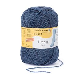Schachenmayer Regia sokkenwol 4 draads 2137 - jeansblauw