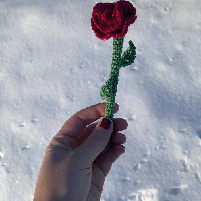 Caro's Atelier Haakpatroon Valentijns Roos