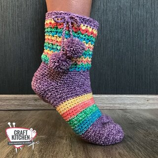 Durable Haakpatroon Kleurrijke Huissokken