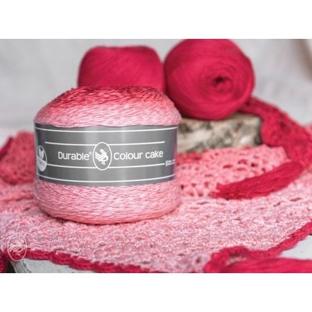 Durable Haakpakket: Wild Strawberry Waaier Shawl